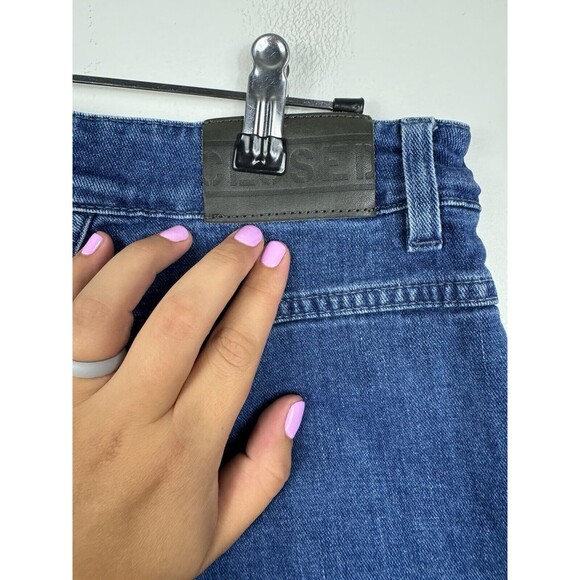 Closed Italy Rosy Wide Leg Cropped Blue Jeans Size 31 High Waisted - Picture 8 of 15